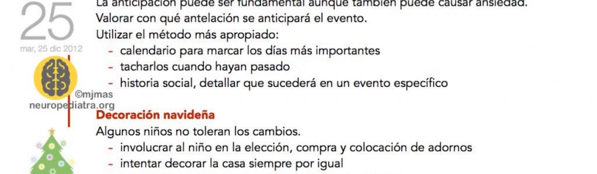 Autismo y fiestas de Navidad