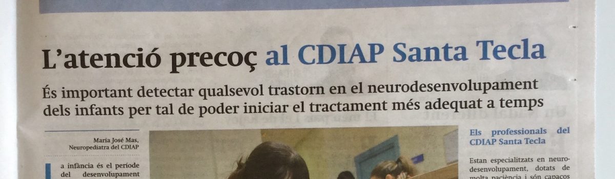 La atención precoz en el CDIAP Santa Tecla – 17.12.2014