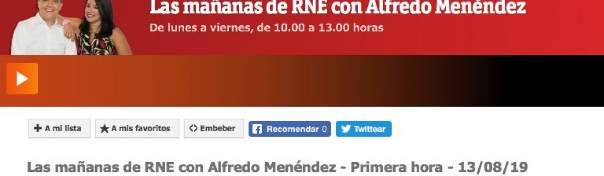 Sobre zurdos en «Las mañanas» de RNE – 13.8.2019